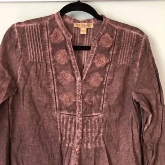 NWOT Nine West Vintage America Embroidered Top - Picture 2 of 7